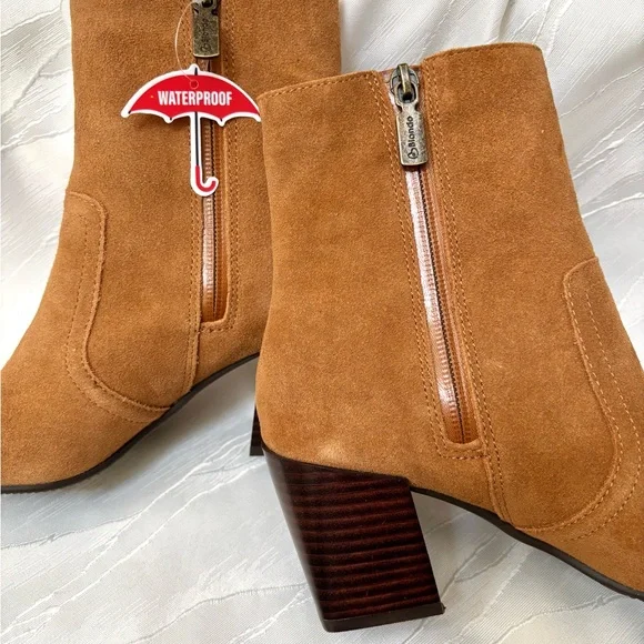 Blondo Sadie Waterproof Suede Ankle Boots - Picture 8 of 8